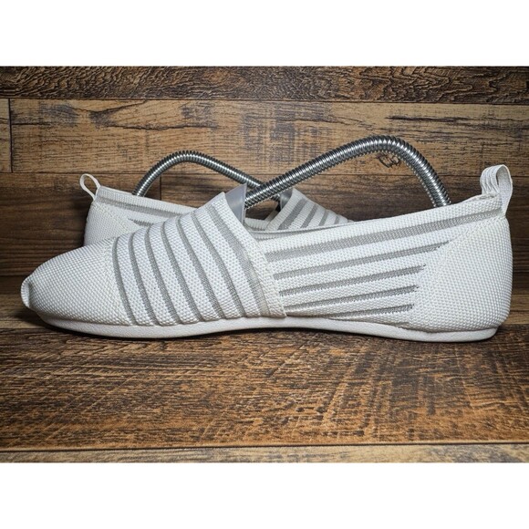 Skechers BOBS Womens Plush Golden Hour White Slip‎ On Mesh Loafer sz 10 - Picture 4 of 10